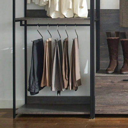 Monica Wood Walk - in Closet System
