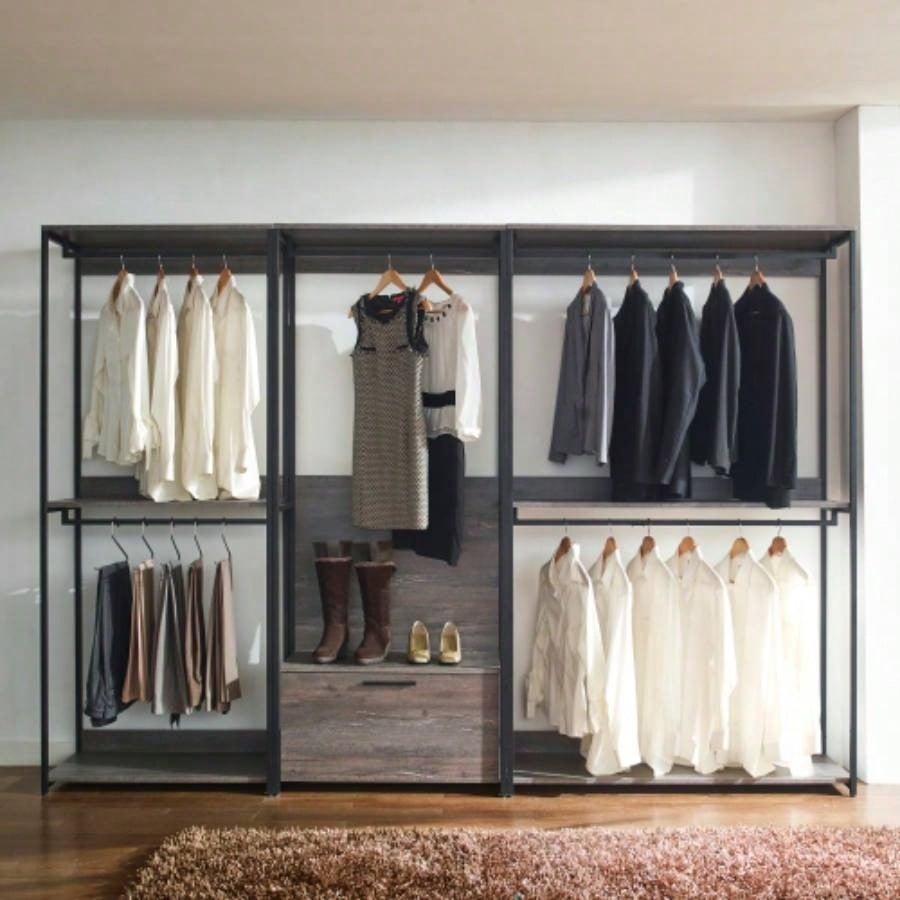 Monica Wood Walk - in Closet System