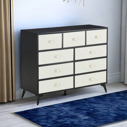CABINET WOOD MDF BOARDS, 9 Drawers Dresser, WOOD COLOUR