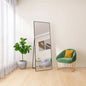 Tempered mirror 64x 24 Tall Full Length Mirror with Stand, Black Wall Mounting Full Body Mirror, Metal Frame Full - Length Mirror Living Room, Bedroom