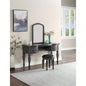 Bedroom Classic Vanity Set Wooden Carved Mirror Stool Drawers Antique