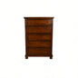 Chest Made with Wood in Dark Walnut Color