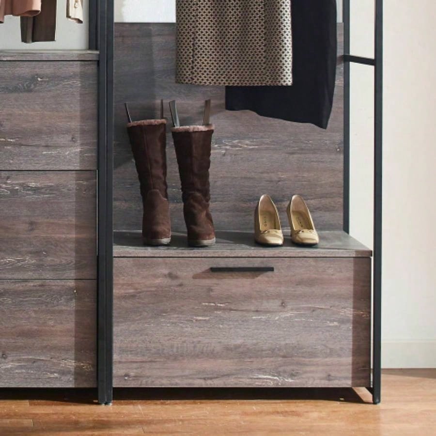 Monica Wood Walk - in Closet System