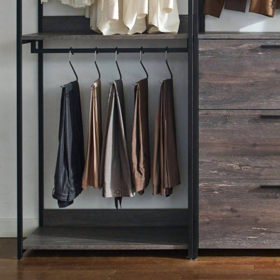 Monica Wood Walk - in Closet System