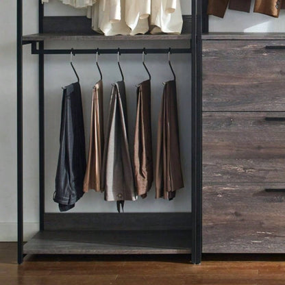 Monica Wood Walk - in Closet System