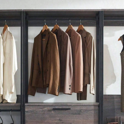 Monica Wood Walk - in Closet System