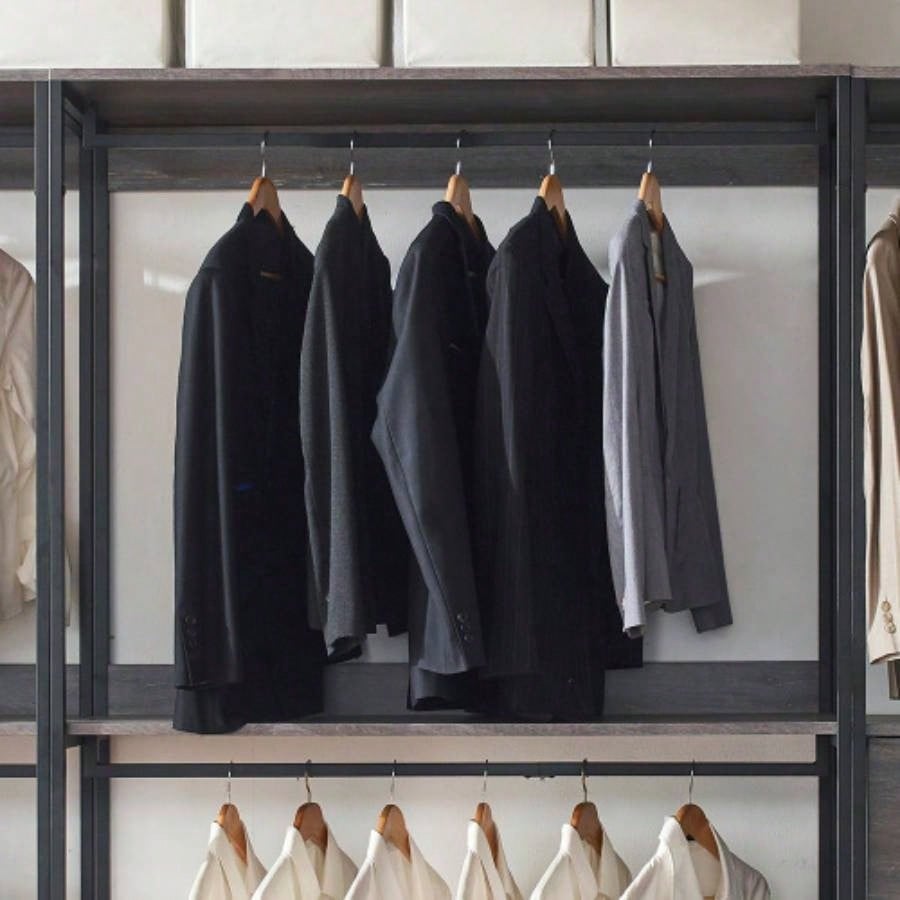 Monica Wood Walk - in Closet System
