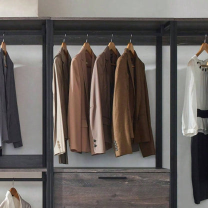 Monica Wood Walk - in Closet System