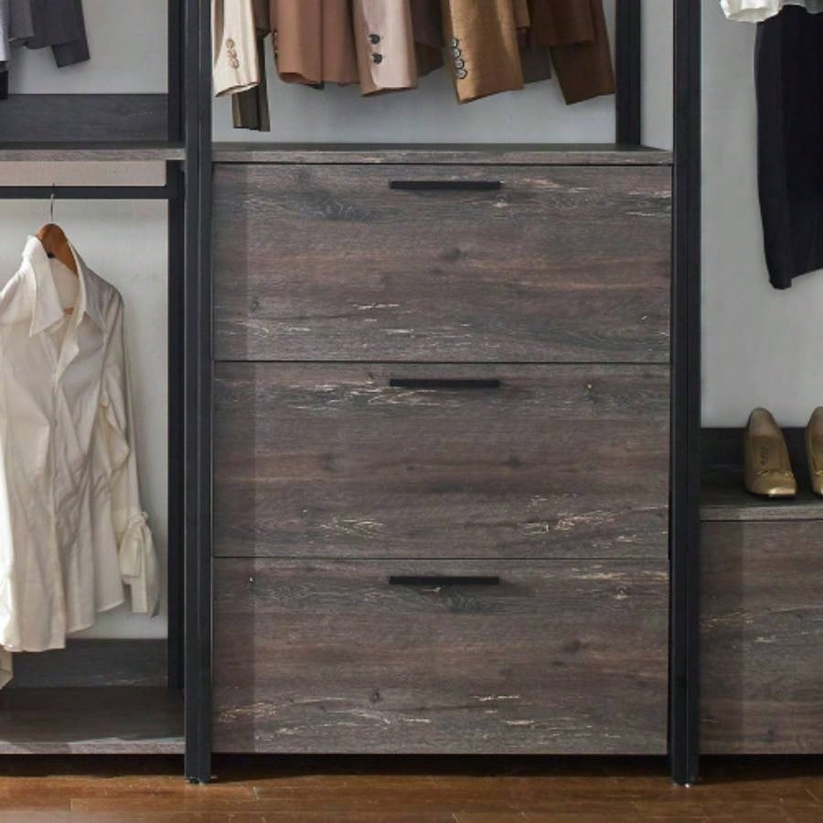 Monica Wood Walk - in Closet System