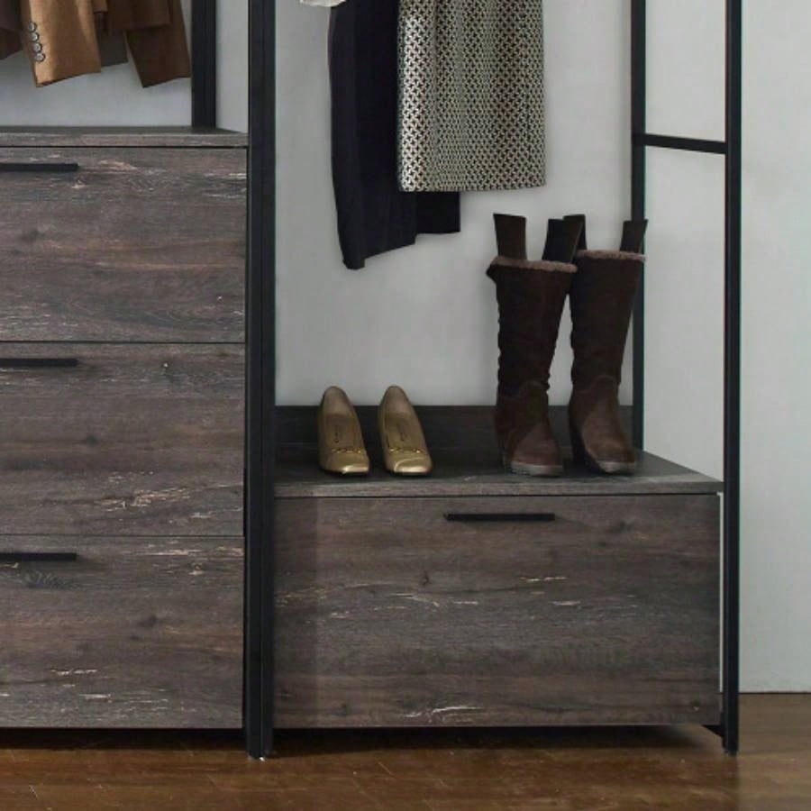 Monica Wood Walk - in Closet System