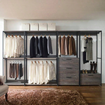 Monica Wood Walk - in Closet System