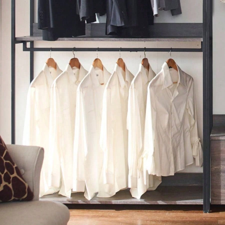 Monica Wood Walk - in Closet System