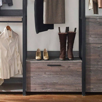 Monica Wood Walk - in Closet System