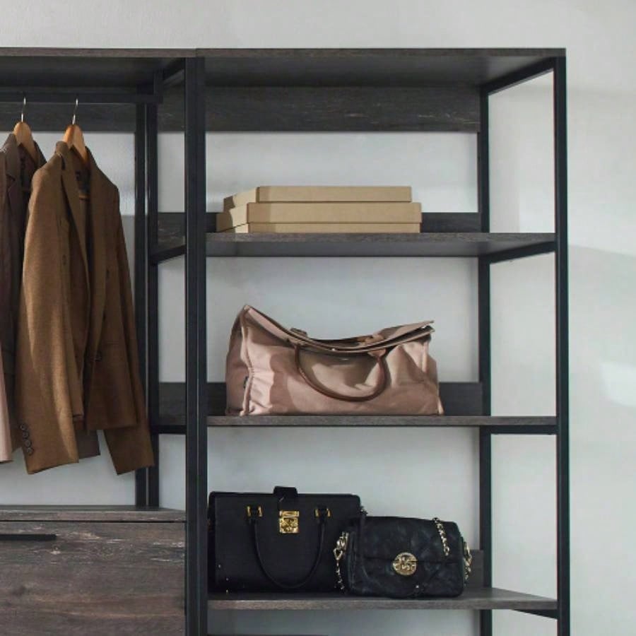 Monica Wood Walk - in Closet System