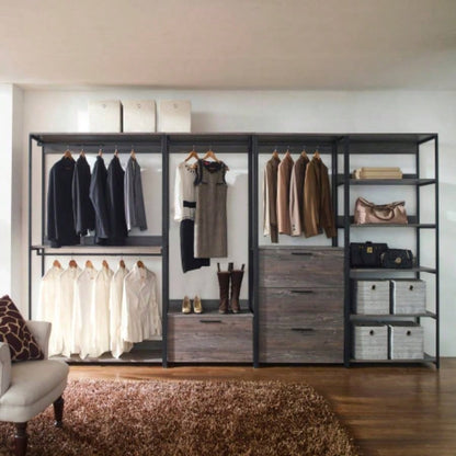 Monica Wood Walk - in Closet System