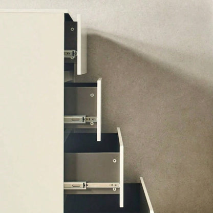 Liv Four - Drawer Contemporary Wood Chest in White