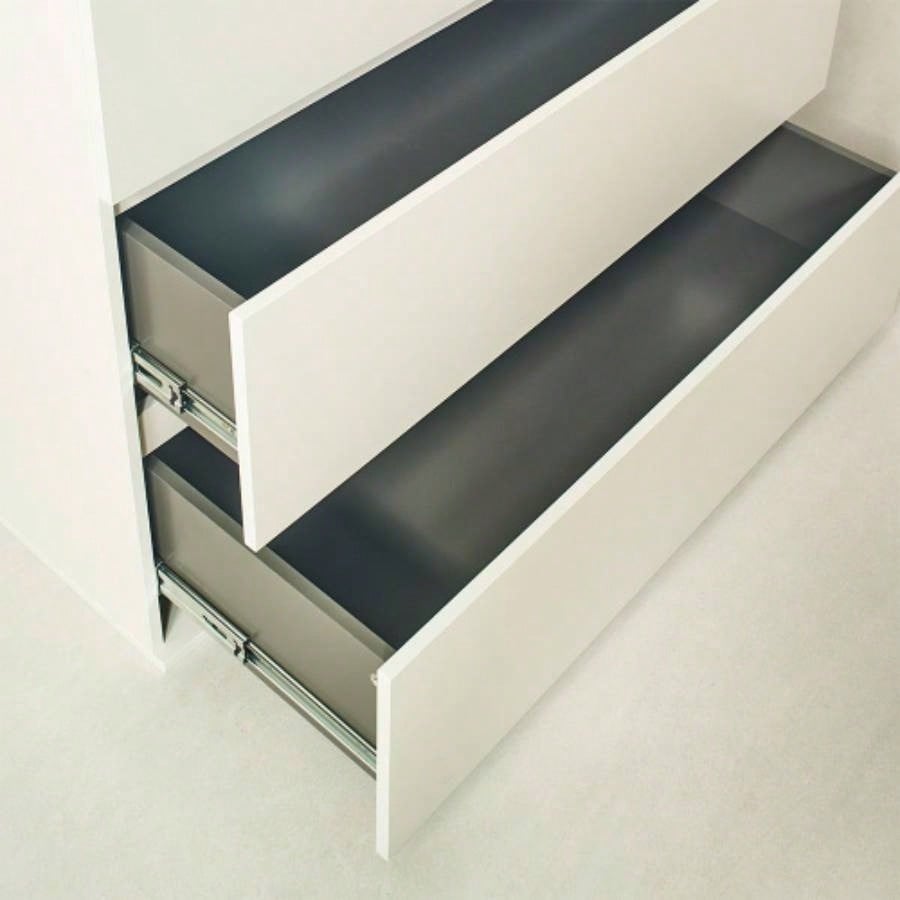 Liv Four - Drawer Contemporary Wood Chest in White