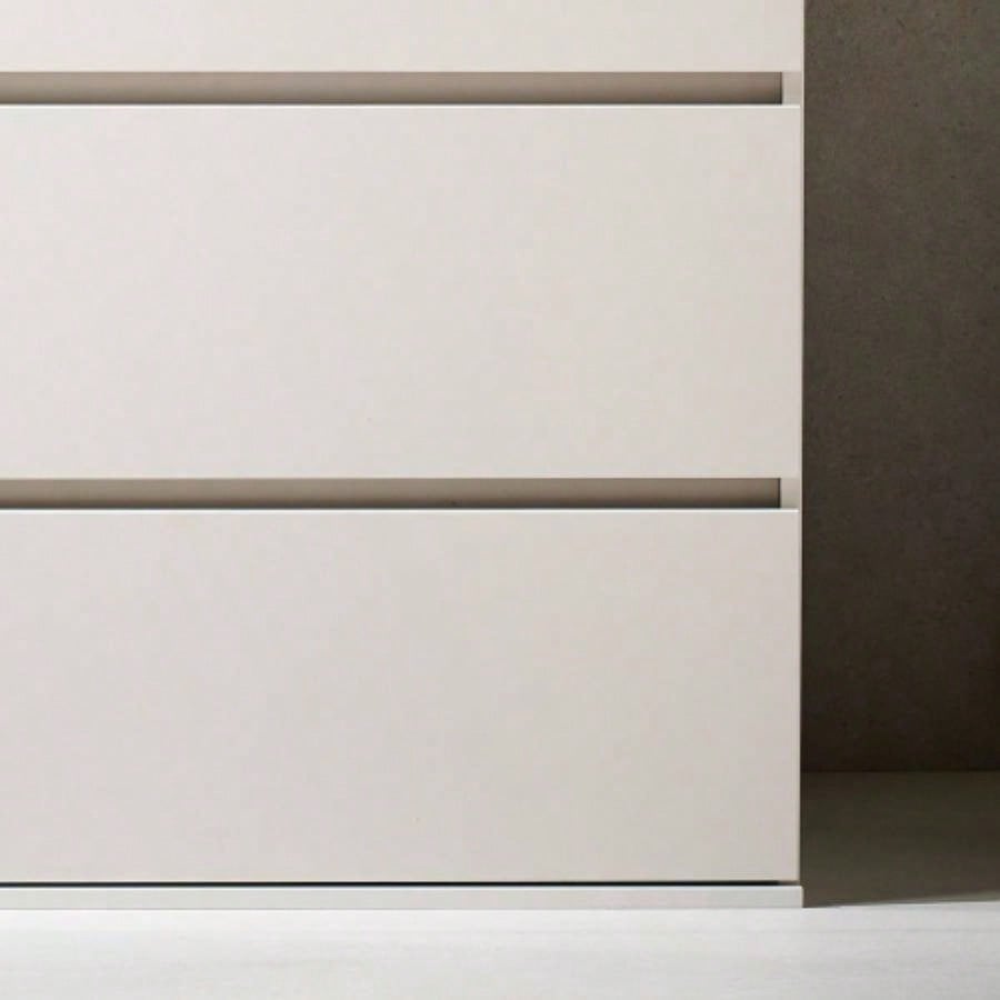 Liv Four - Drawer Contemporary Wood Chest in White