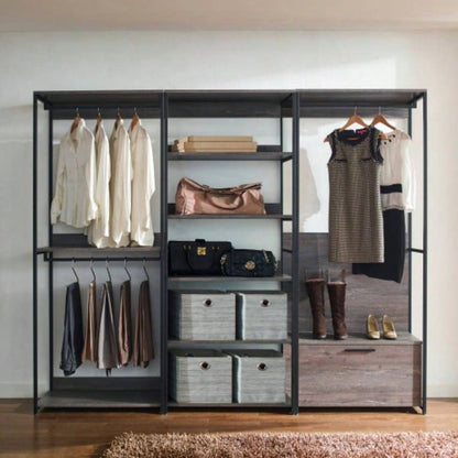 Monica Wood Walk - in Closet System