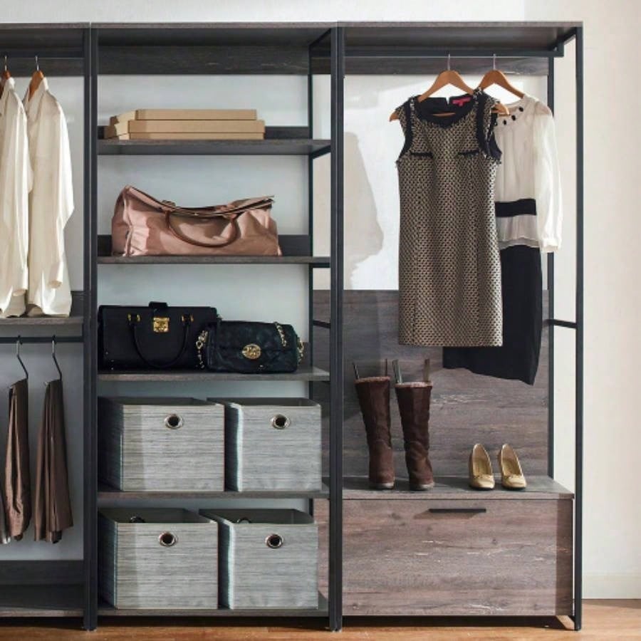 Monica Wood Walk - in Closet System