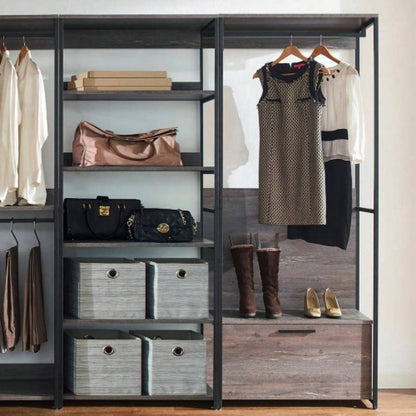 Monica Wood Walk - in Closet System