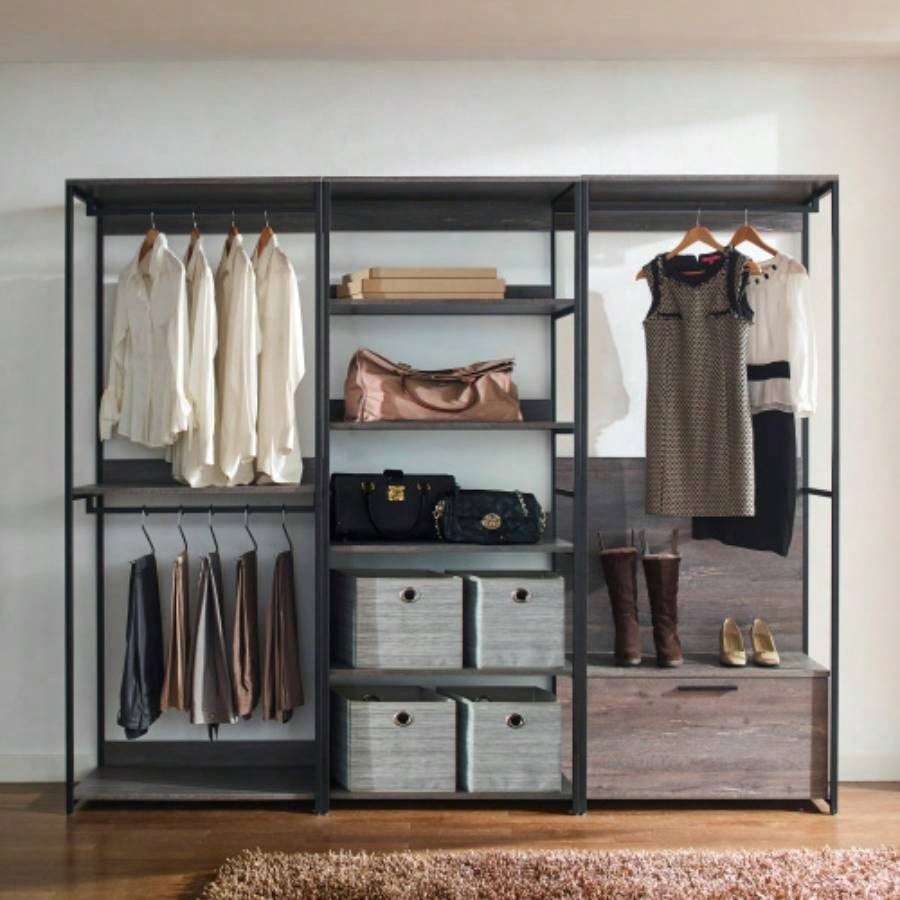 Monica Wood Walk - in Closet System