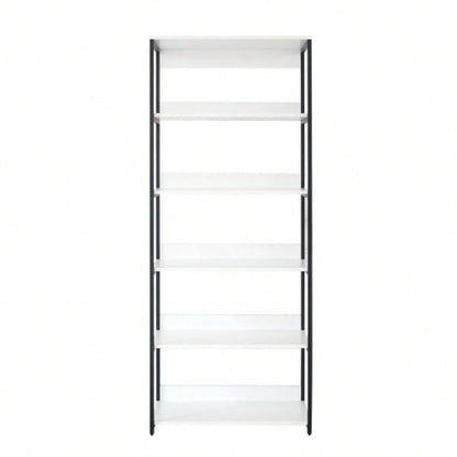 Fiona Wood and Metal Walk - in Closet with Five Shelves