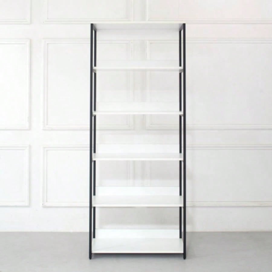 Fiona Wood and Metal Walk - in Closet with Five Shelves