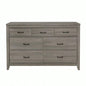 Dark Gray Transitional Look 1pc Dresser of Drawers Industrial Rustic Modern Style Bedroom Furniture