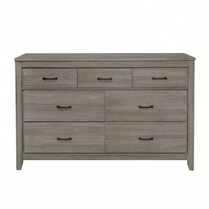 Dark Gray Transitional Look 1pc Dresser of Drawers Industrial Rustic Modern Style Bedroom Furniture