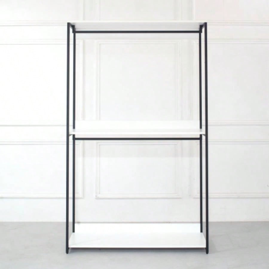 Fiona 47 Wood and Metal Walk - in Closet with One Shelf