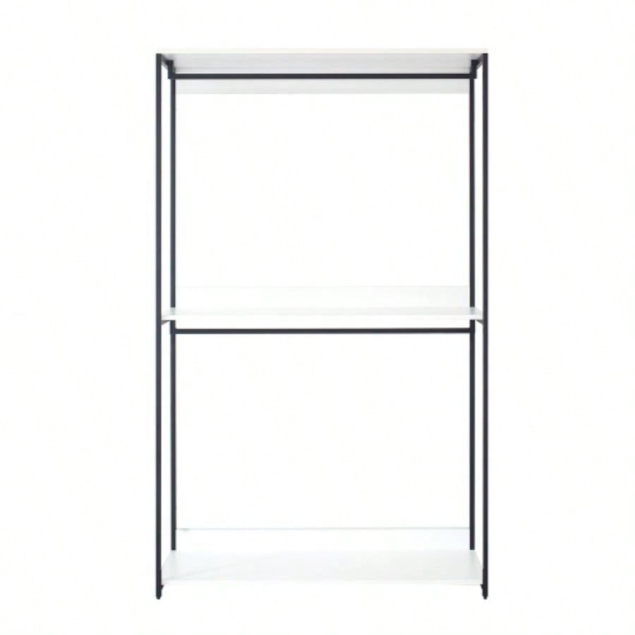 Fiona 47 Wood and Metal Walk - in Closet with One Shelf