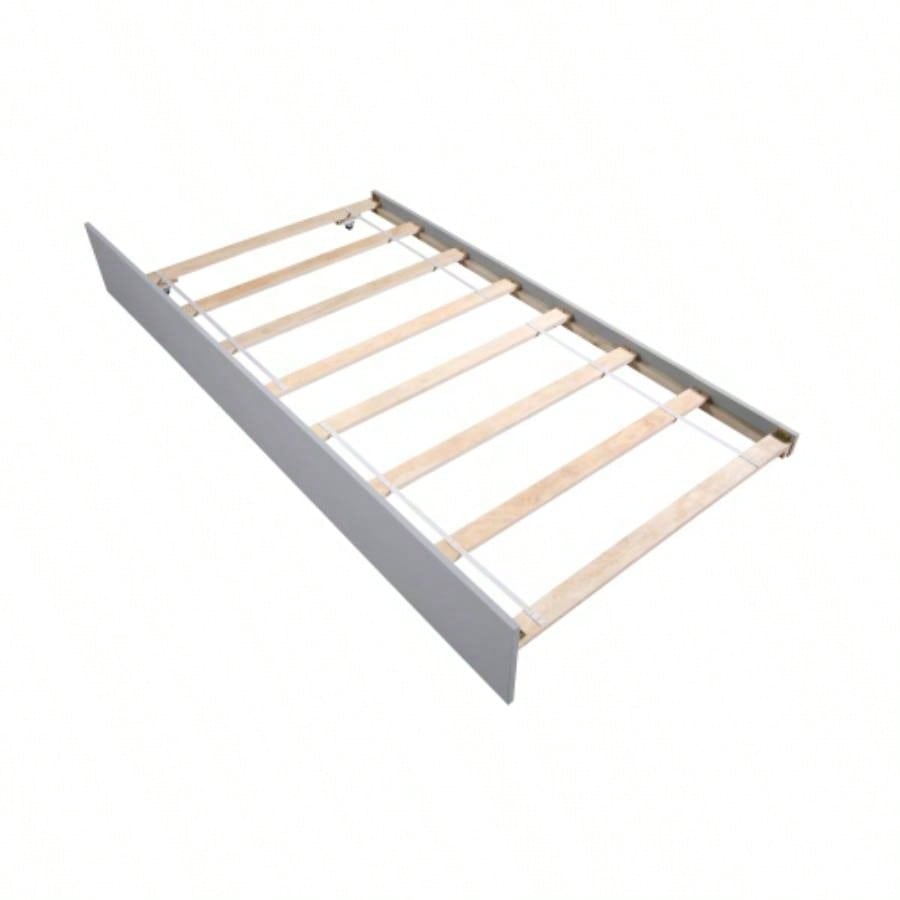 Twin Bed with Trundle, Platform Bed Frame with Headboard and Footboard, Bedroom Small Living Space, No Box Spring Needed, New SKU: W504P148530