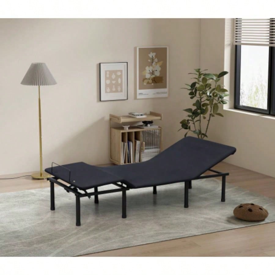 Adjustable Bed Base - Three Fold - TXL - Motorized and Foot Incline - Quick and Easy Assembly