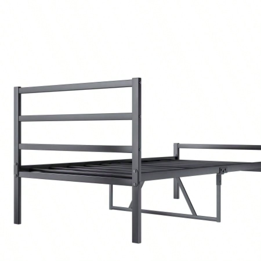 Metal Platform Bed frame with Headboard, Sturdy Metal Frame, No Box Spring NeededTwin