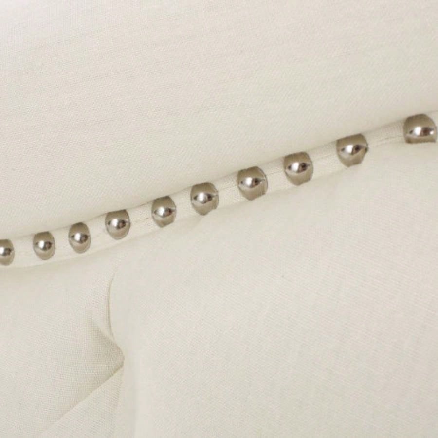 Tufted Upholstered Headboard Size, Solid Wood Board with Durable Metal, Adjustable Height headboard with Nailhead Trim in Bedroom