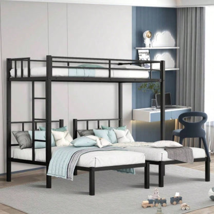 Triple twin bunk bed, can be separated into 3 twin beds