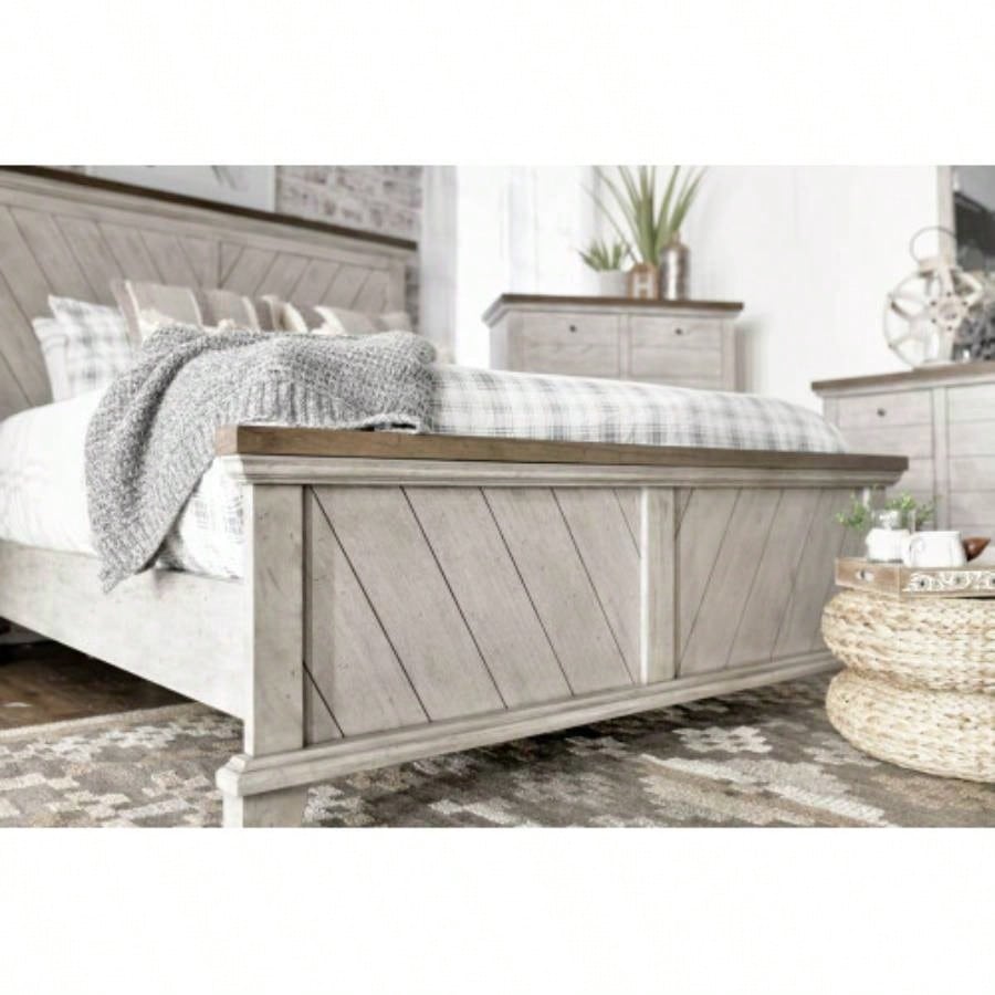 Bear - Bed - Whitewashed Gray