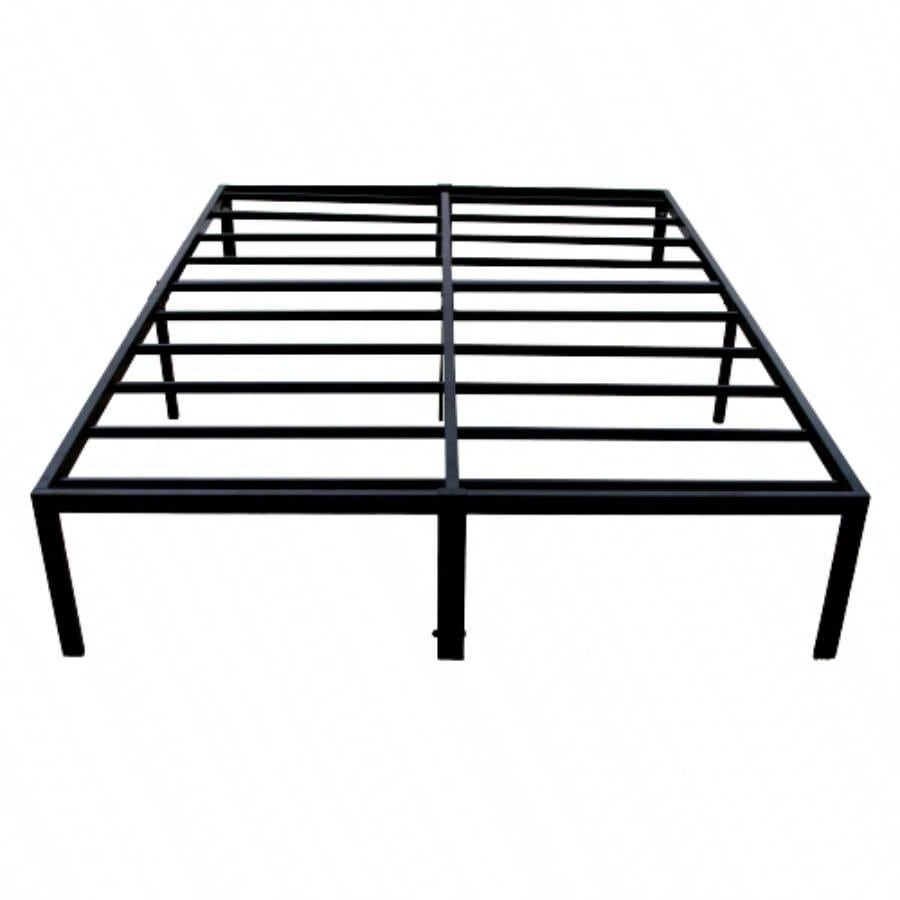 Modern Twin Steel Black Platform Foundation
