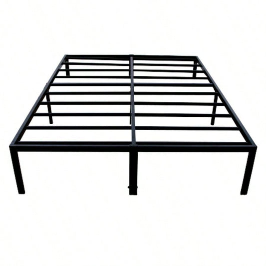 Modern Twin Steel Black Platform Foundation