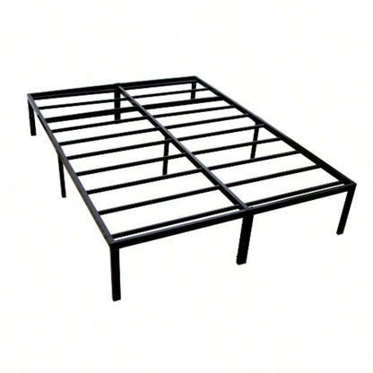 Modern Twin Steel Black Platform Foundation