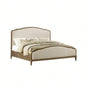 Brown King Upholstered Bed