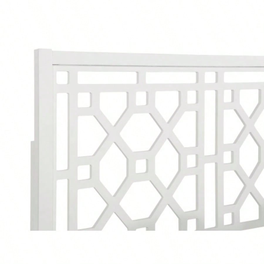 Tabor Chippendale White Headboard - King