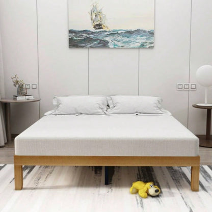 Size Wood Platform Bed Frame, No Box Spring Needed, Strong Wood Slat Support, Easy Assembly