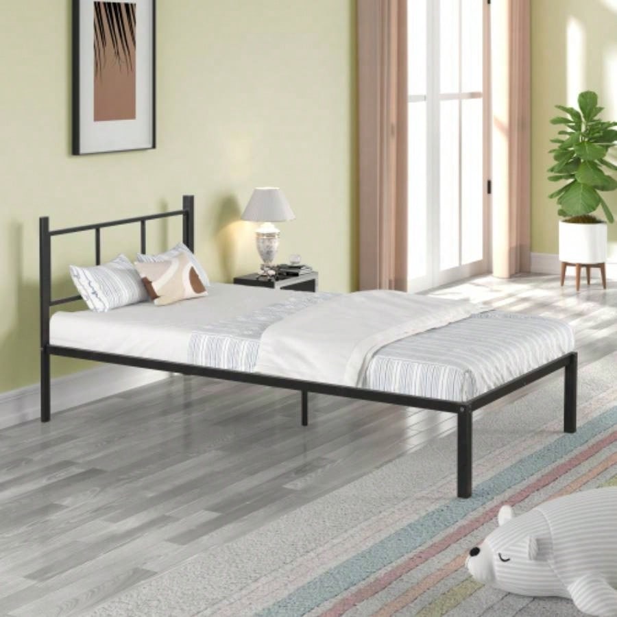 Triple Bunk Bed with Vent Board/ Sturdy Metal Frame/ Noise - Wood Slats/ Separatable into three beds/ No Box Spring Needed