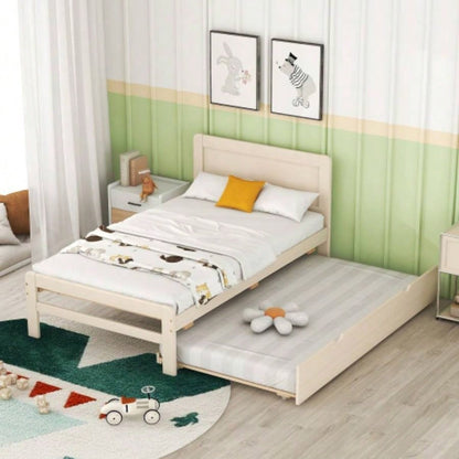 Modern Design Twin Size Platform Bed Frame with 2 Drawers Color