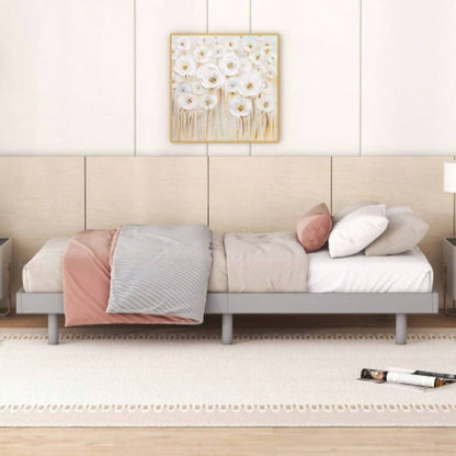Modern Design Twin Size Floating Platform Bed Frame Color