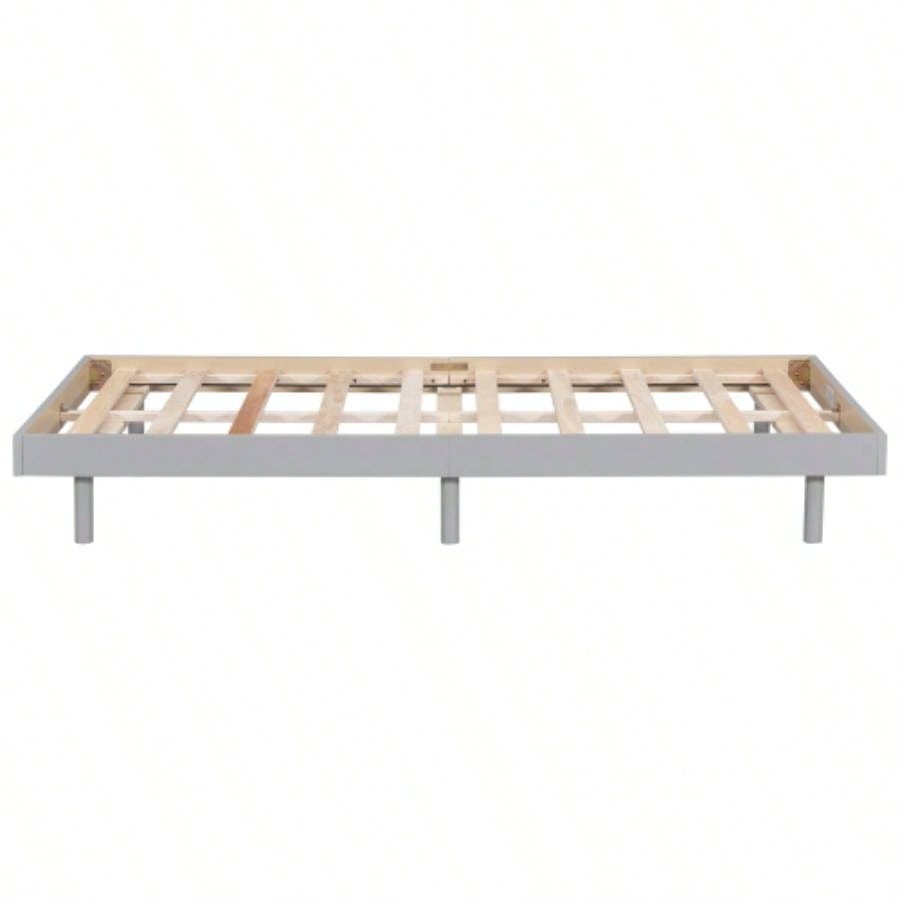 Modern Design Twin Size Floating Platform Bed Frame Color