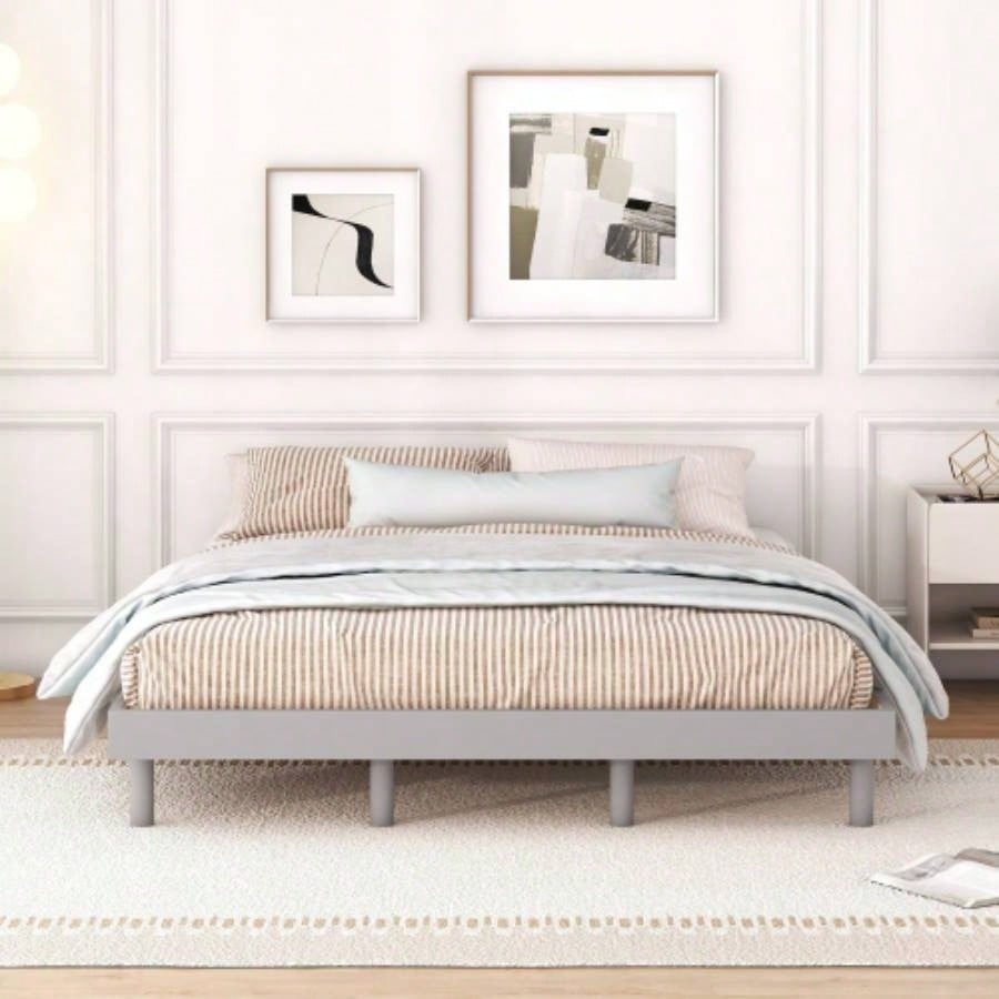 Modern Design Twin Size Floating Platform Bed Frame Color