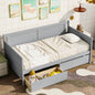 Twin Size Pine Wood Daybed with two Storage Drawers, WhiteOLD SKU: W50426285